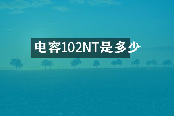 电容102NT是多少