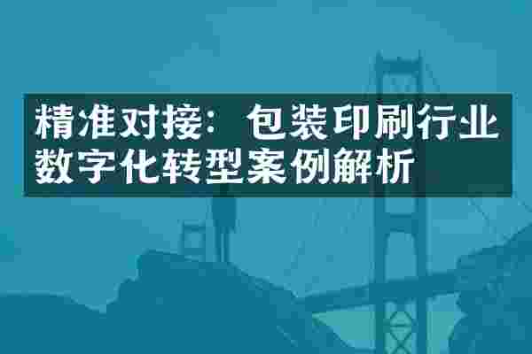 精准对接：包装印刷行业数字化转型案例解析